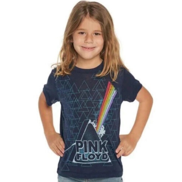 CHASER EUC Kids Sz 7 Blue Graphic “Pink Floyd” Rocker T-Shirt - Picture 1 of 4